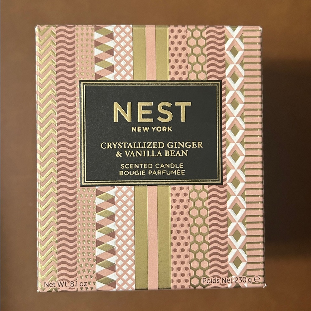 Nest 8.1 oz candle Crystallized Ginger & Vanilla Bean